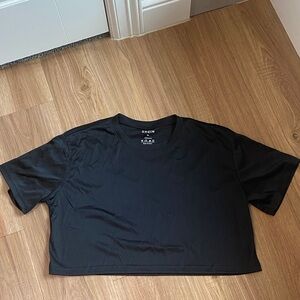 SHEIN Black Casual Crop Top